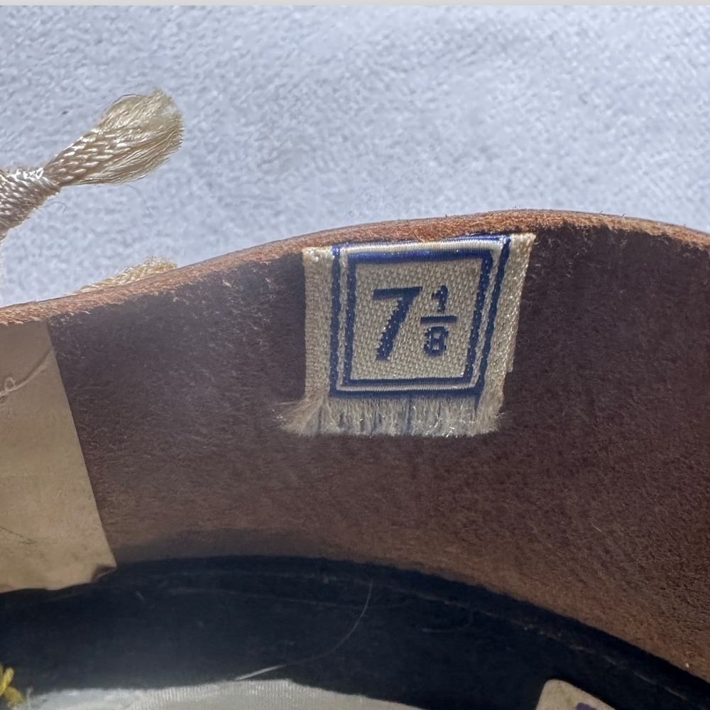 Vintage Brown Black Borsalino Alessandria San Remo Fedora WTP Size 7 1/8 Italy - Picture 7 of 16